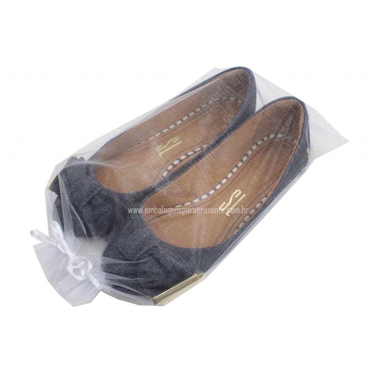 Saco Organza 20x30cm (PCT C/ 10 UN) Branco